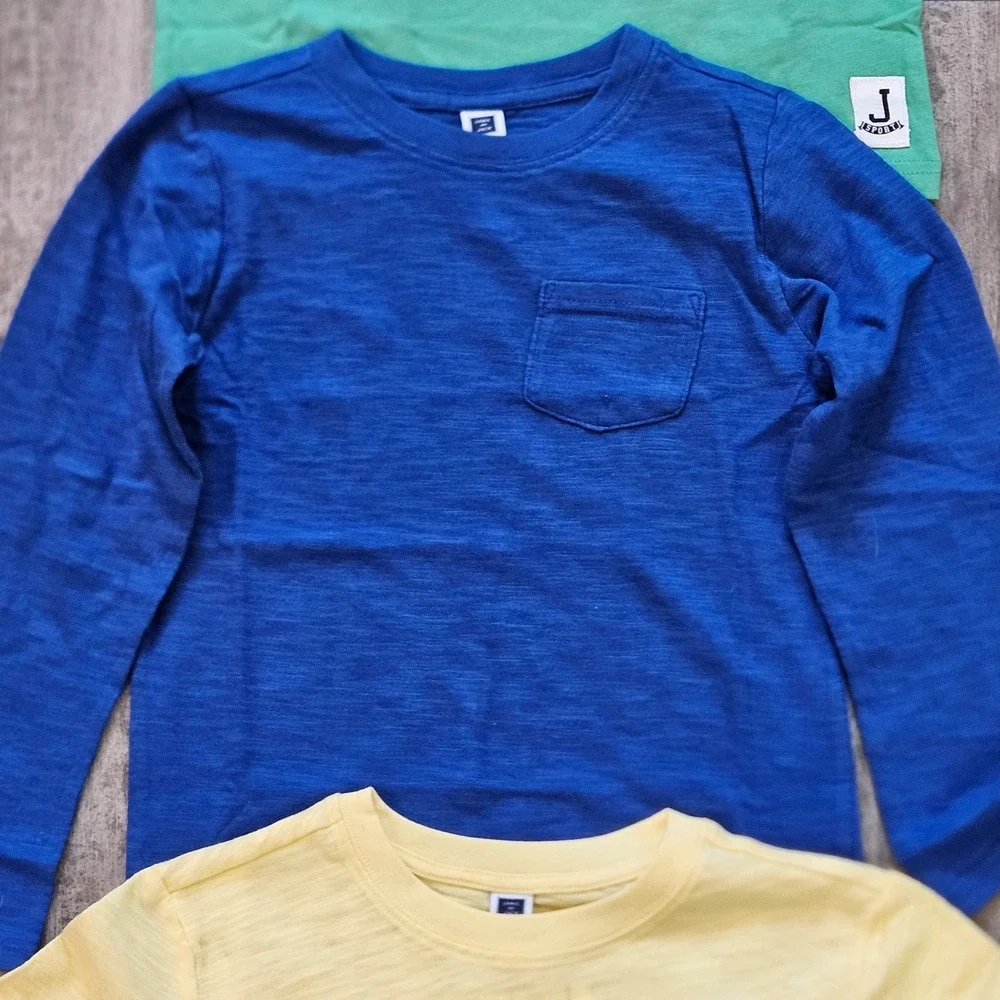Janie and Jack Clothing Lot of 5 Kids Size 7 Green Blue Yellow NEW Sporty Preppy